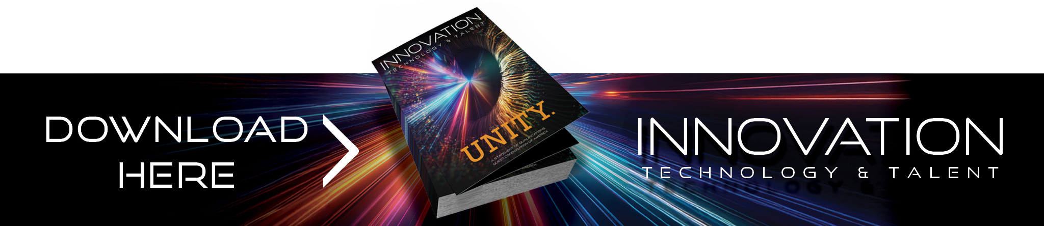 Unity Download Banner - Innovation, Technology, and Talent